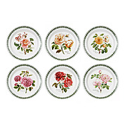 Набор из 6 пирожковых тарелок Botanic Garden Roses, 18,5 см