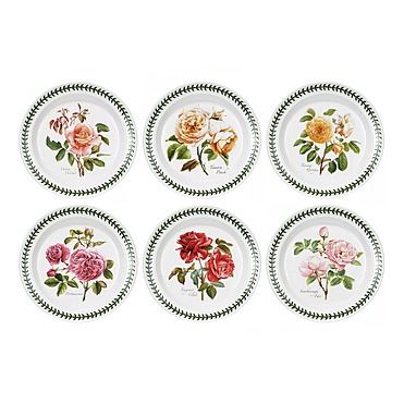 Набор из 6 пирожковых тарелок Botanic Garden Roses, 18,5 см от Portmeirion