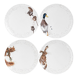 Набор из 4 обеденных тарелок Wrendale Designs, 27 см от Royal Worcester
