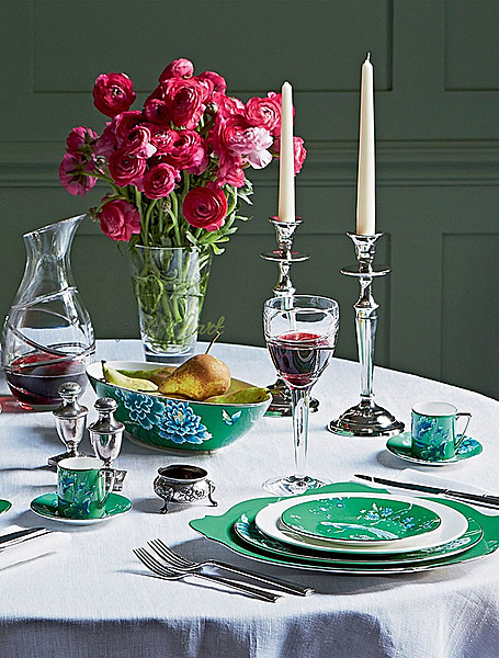 Сервировочный салатник Chinoiserie Green, 30 см от Wedgwood