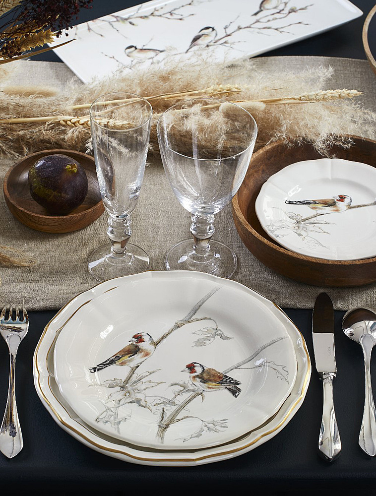 Набор из 4 закусочных тарелок Les Oiseaux De La Foret, 23 см от Gien