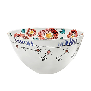 Сервировочный салатник Midnight Flowers, 22 см
