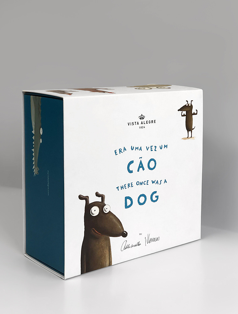 Набор детский из 3 предметов и книги Era Uma Vez Um Cao от Vista Alegre
