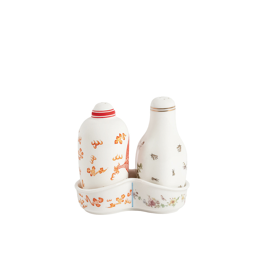 Набор из солонки и перечницы Hybrid, 10 см от Seletti