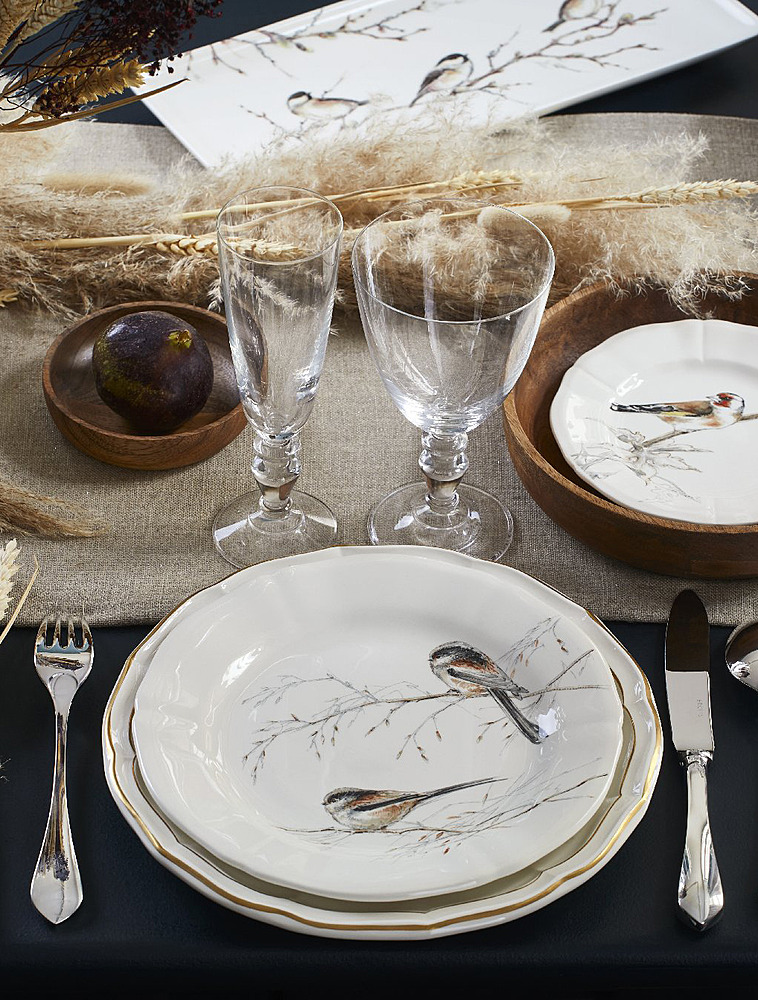 Набор из 4 закусочных тарелок Les Oiseaux De La Foret, 23 см от Gien