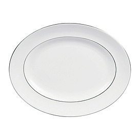 Плоское блюдо Vera Wang - Blanc sur Blanc, 35 см от Wedgwood