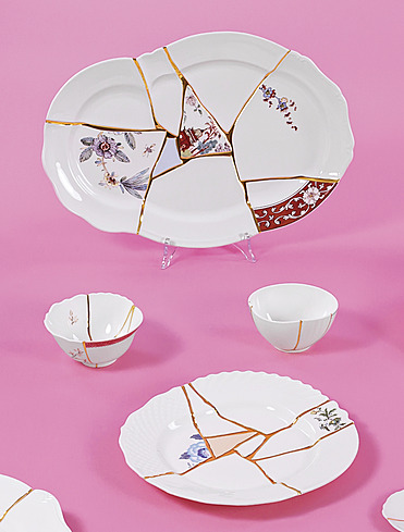 Плоское блюдо Kintsugi, 42,5 см