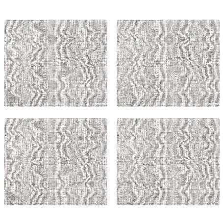 Набор подставок под тарелку Black Linen 4 шт. 41*36 см от TopSale Decor