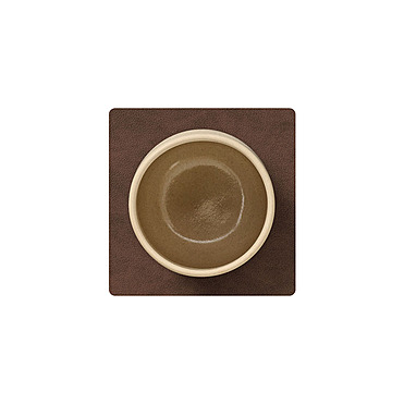 Подставка под стаканы и кружки Square Dark Brown, 10x10 см