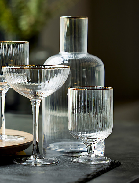 Коллекция Palermo Gold от Lyngby Glas