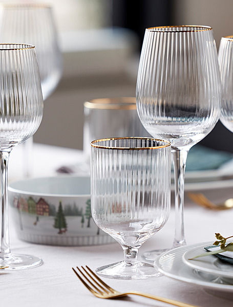 Коллекция Palermo Gold от Lyngby Glas