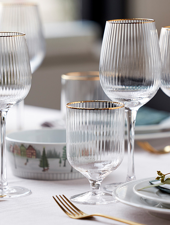 Коллекция Palermo Gold от Lyngby Glas