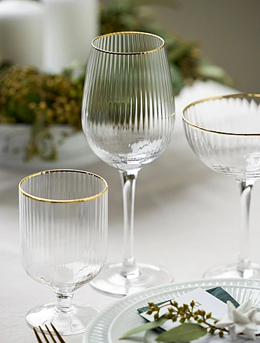 Коллекция Palermo Gold от Lyngby Glas