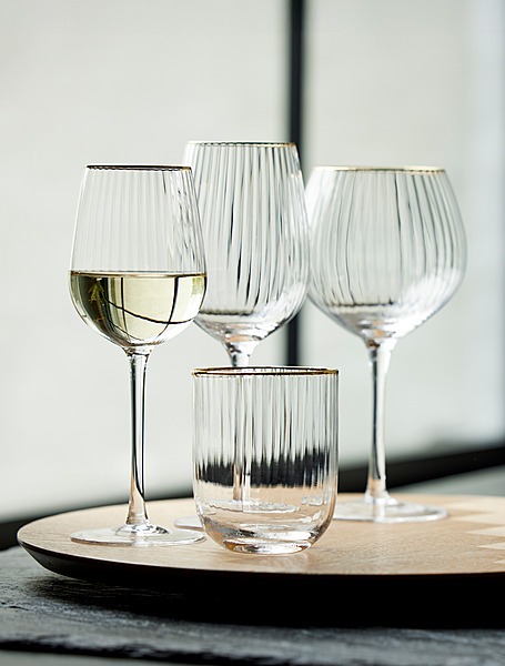 Коллекция Palermo Gold от Lyngby Glas