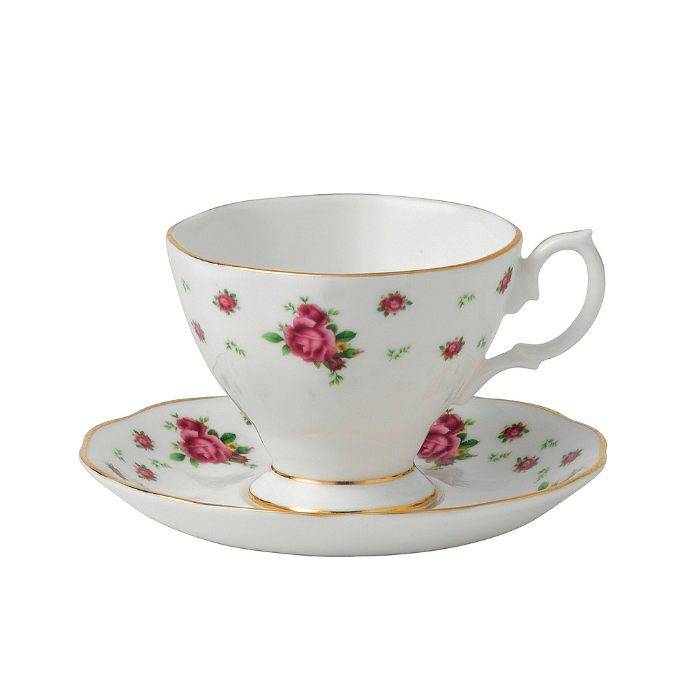 Чайная пара New Country Roses White, 180 мл от Royal Albert