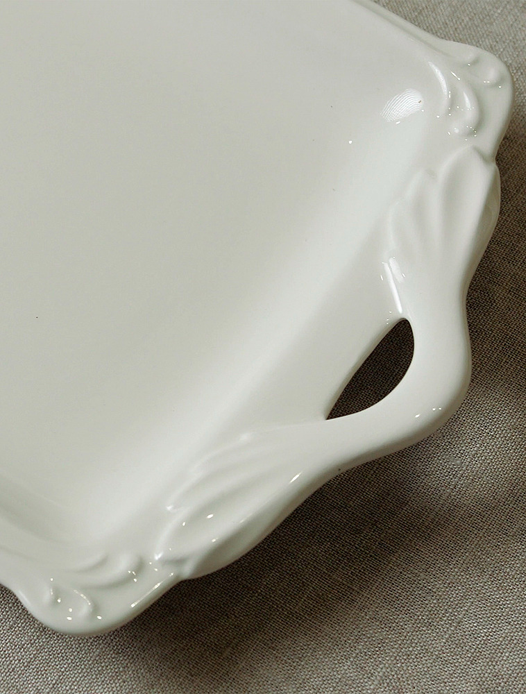 Плоское блюдо Rocaille Blanc, 39 см от Gien