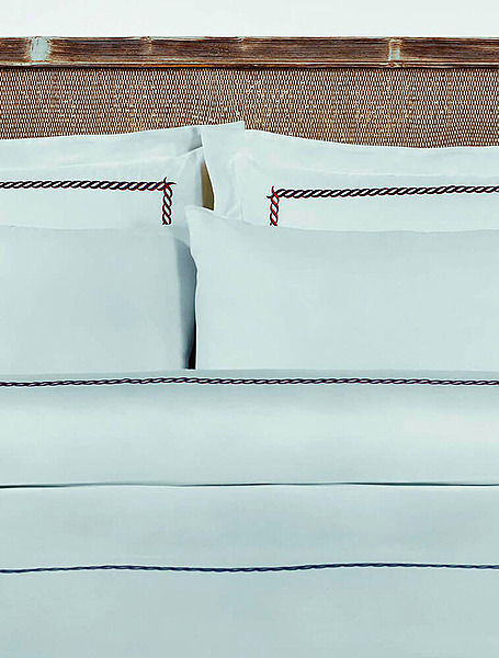 Постельное бельё Messina Marine Red Wine/Deep ЕВРО 200*220 см от L'appartement