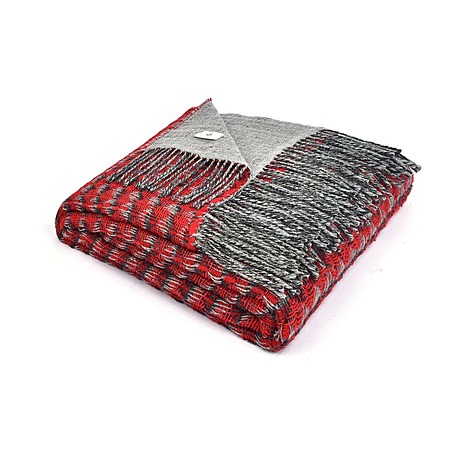Плед 130*180 см Green Iceland red от Marzotto