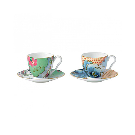 Набор из 2 кофейных пар Butterfly Bloom, 75 мл от Wedgwood