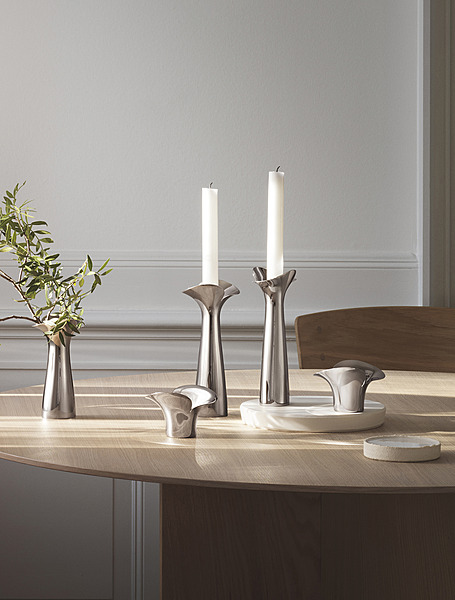 Набор из 2 подсвечников Bloom, 20 см от Georg Jensen