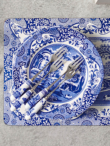 Набор из 6 десертных вилок Blue Italian, 15,5 см