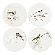 Набор из 4 пирожковых тарелок Les Oiseaux De La Foret, 16,5 см