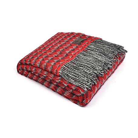 Плед 130*180 см Green Iceland red от Marzotto