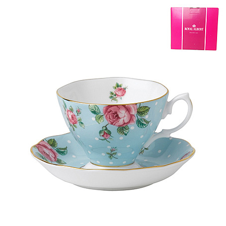 Чайная пара Polka Blue, 180 мл от Royal Albert