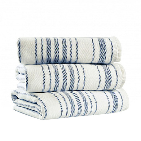 Полотенце 50*90 см White/Navy от L'appartement