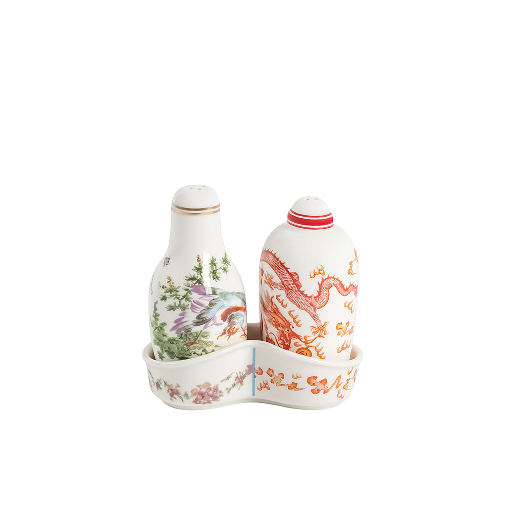Набор из солонки и перечницы Hybrid, 10 см от Seletti