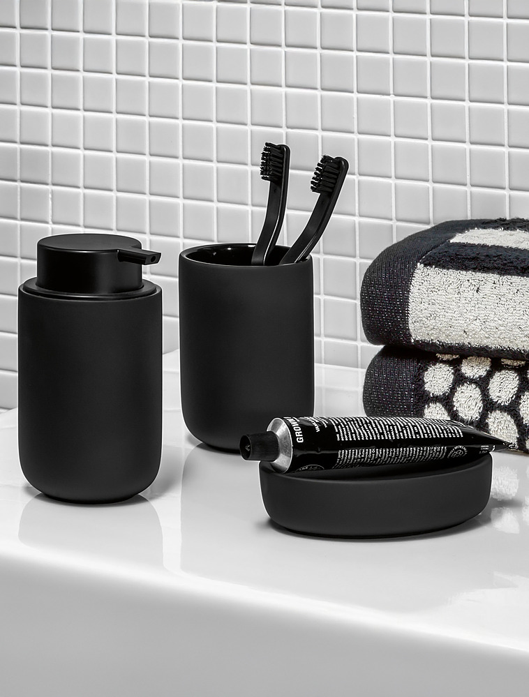Стакан для зубных щеток Black Velvet, 10 см от Möve