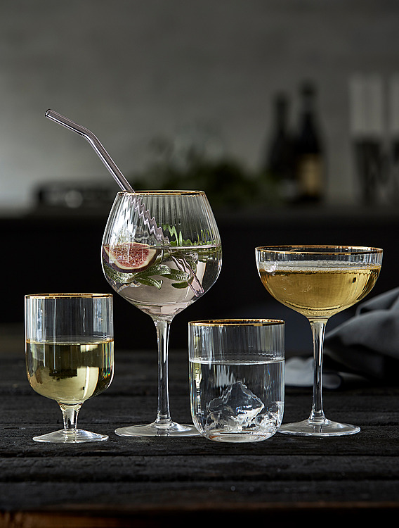 Коллекция Palermo Gold от Lyngby Glas