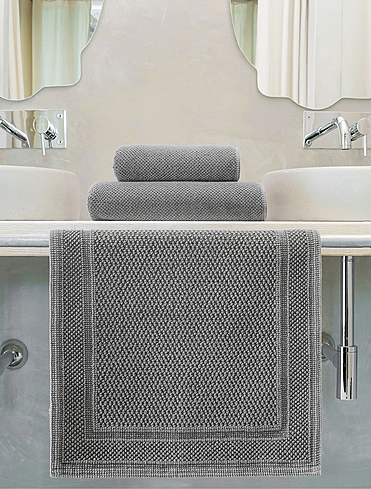 Коврик для ванной Bee Waffle Steel, 50x80 см
