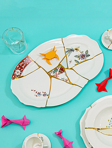 Плоское блюдо Kintsugi, 42,5 см