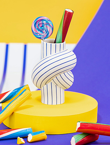 Ваза Node Stripes, 11,5 см