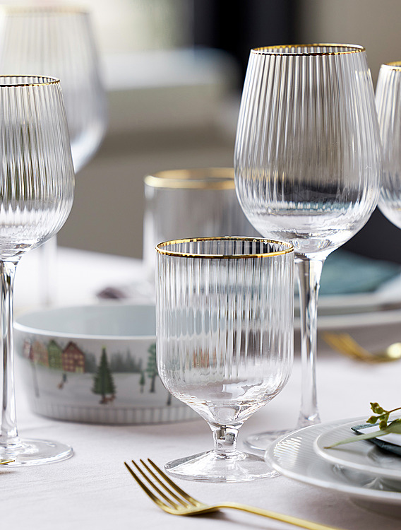 Коллекция Palermo Gold от Lyngby Glas