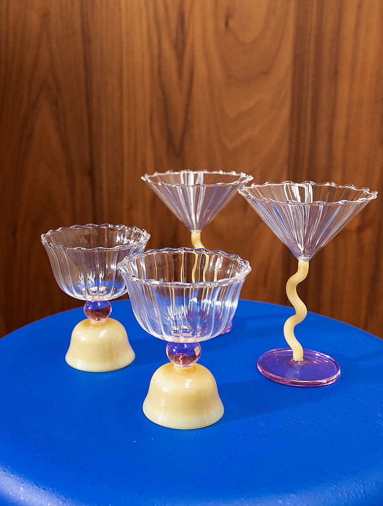 Набор из 2 стаканов для воды Curve Caramel, 200 мл от &Klevering