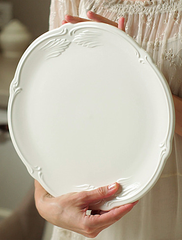 Плоское блюдо Rocaille Blanc, 32 см