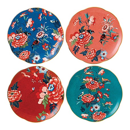 Набор из 4 закусочных тарелок Paeonia Blush, 21 см от Wedgwood