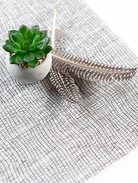 Набор подставок под тарелку Black Linen 4 шт. 41*36 см от TopSale Decor