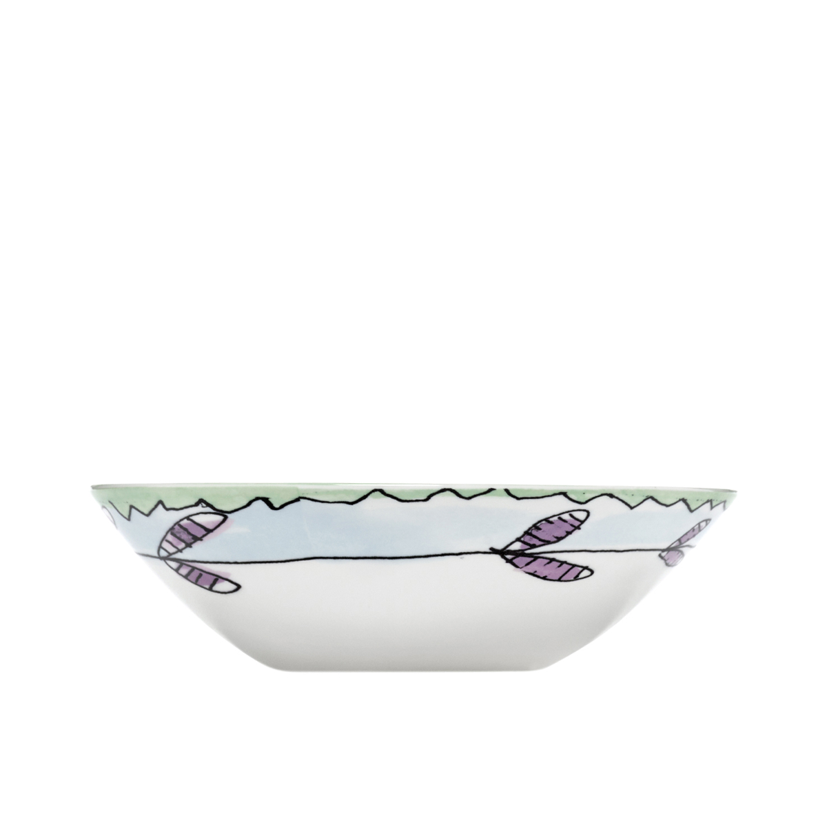 Сервировочный салатник Midnight Flowers, 18 см