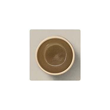 Подставка под стаканы и кружки Square Oyster White, 10x10 см