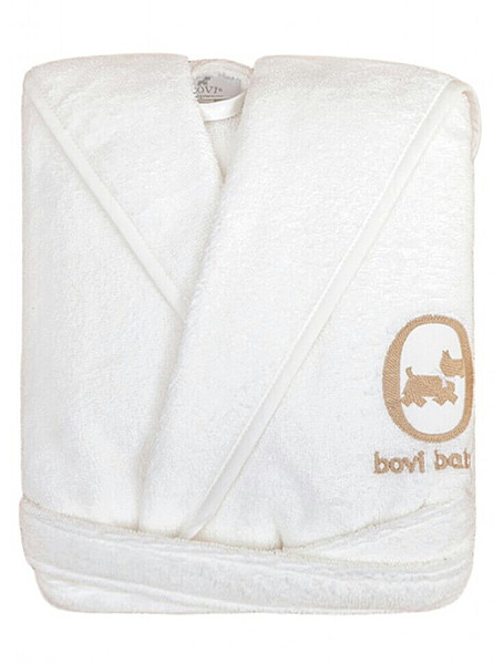 Халат детский 9/10 лет White/Beige от Bovi
