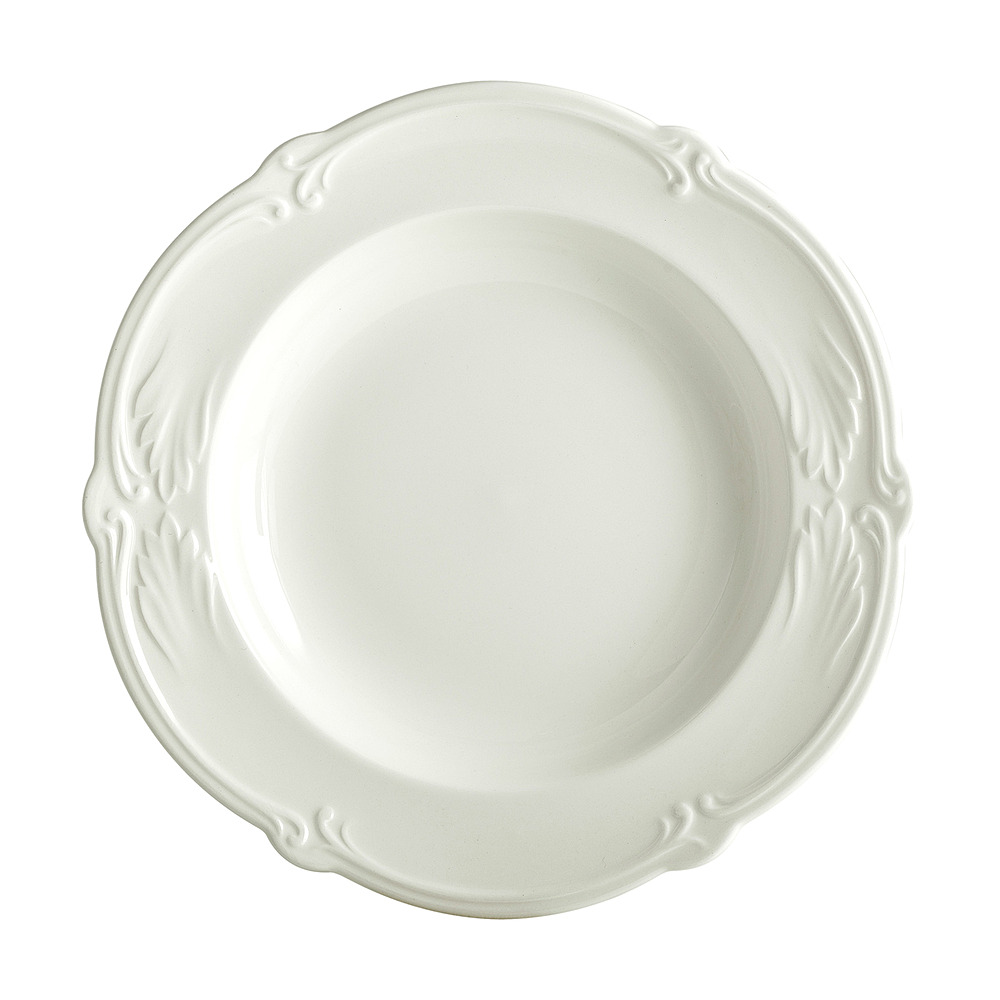 Суповая тарелка Rocaille Blanc, 22,5 см от Gien