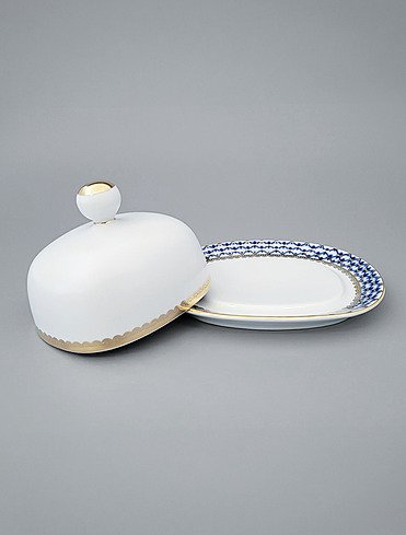 Масленка Кобальтовая сетка, 17 см