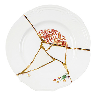 Обеденная тарелка Kintsugi, 27,5 см от Seletti
