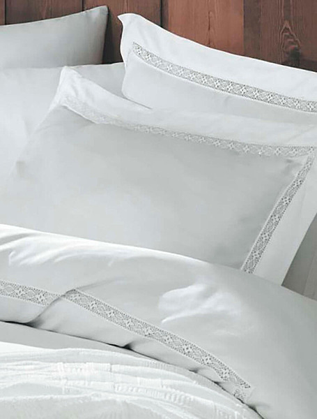 Постельное бельё Venice Lace White ЕВРО 240*220 см от L'appartement