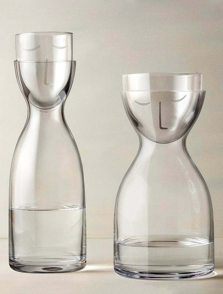 Набор из графина 850 мл и стакана для воды Mr&Mrs от Nude Glass