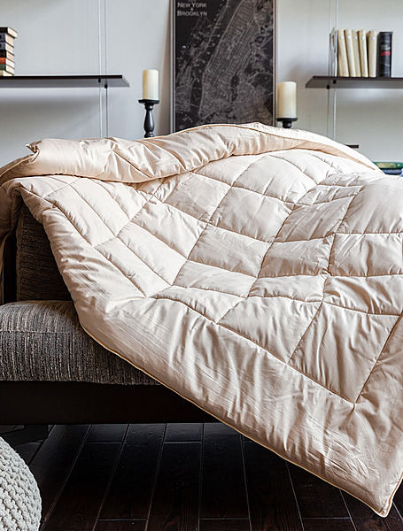 Теплое одеяло 150*200 см Almond Camel Grass от German Grass