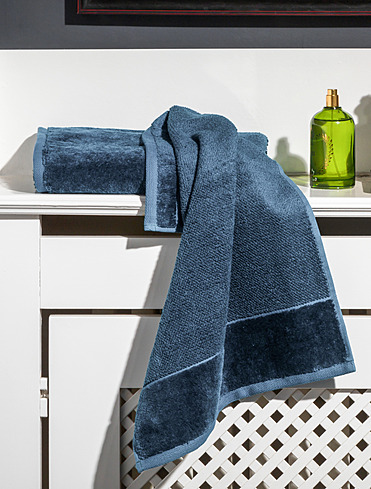 Полотенце Bamboo Luxe Steel Blue, 50x100 см